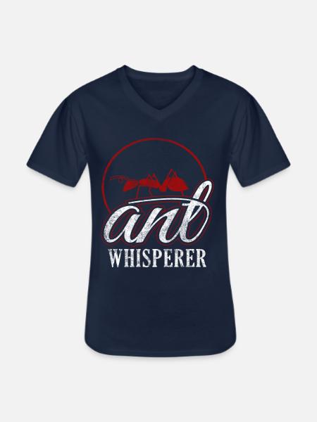 Ant Whisperer Ameisen Farm - Men's V-Neck T-Shirt - navy