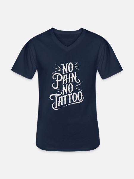 Funny Tattoo Quote Ink Humor Funny Tattoo - Men's V-Neck T-Shirt - navy
