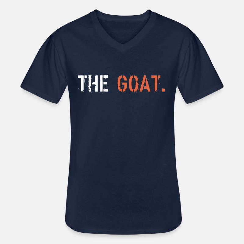 Die Ziege - Männer-T-Shirt mit V-Ausschnitt - Navy