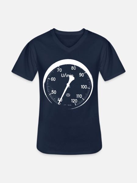 révolutions blanches - T-shirt col V Homme - marine