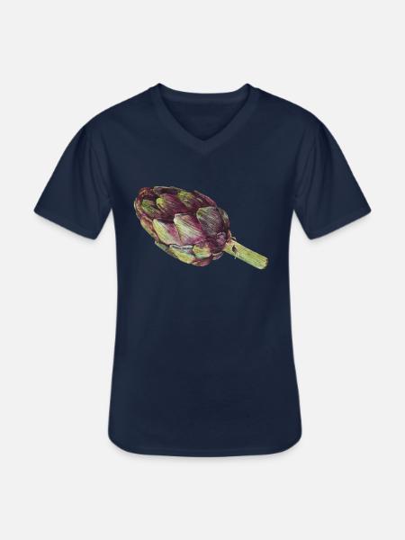 artichoke - Men's V-Neck T-Shirt - navy