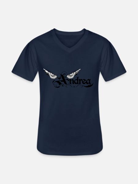 andrea 2 - T-shirt col V Homme - marine