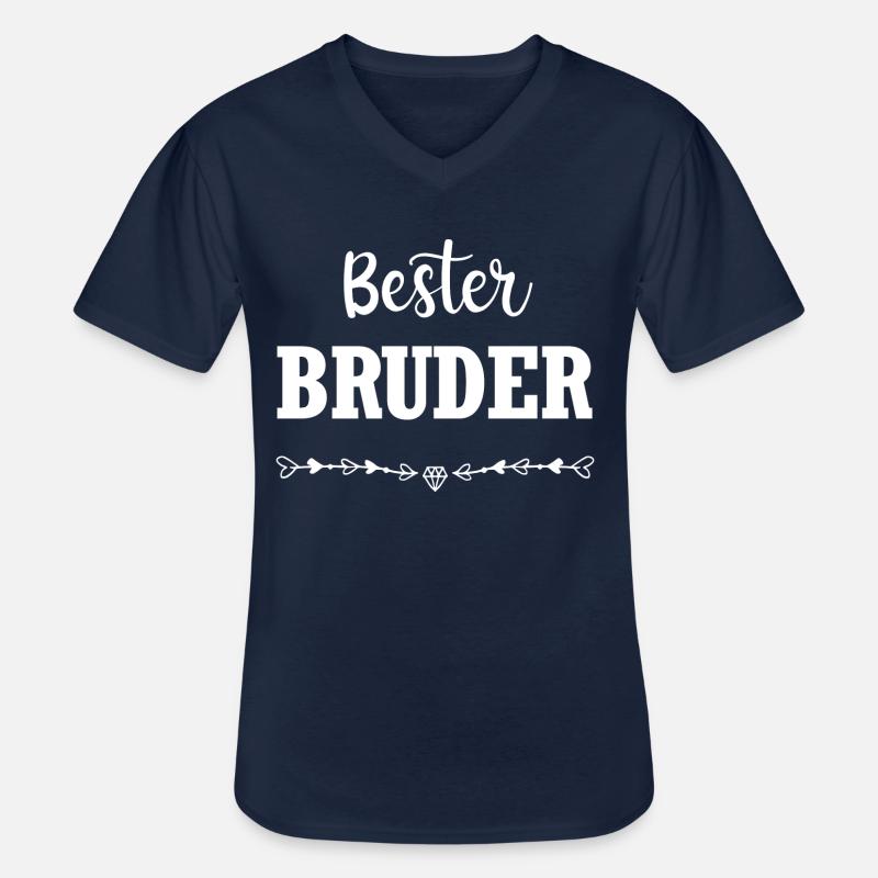 Bester Bruder - Männer-T-Shirt mit V-Ausschnitt - Navy