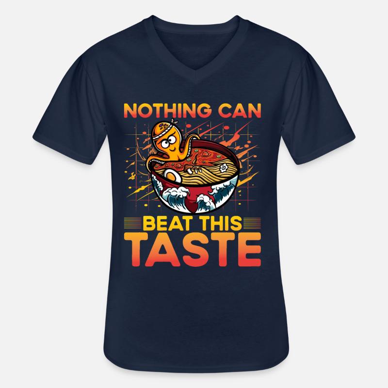 Nothing can beat this taste - Männer-T-Shirt mit V-Ausschnitt - Navy
