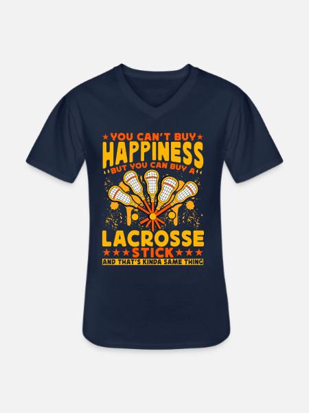 Lacrosse Lustige Sprüche - Männer-T-Shirt mit V-Ausschnitt - Navy