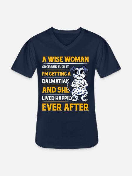 Dalmatiner Lustiger Spruch - Männer-T-Shirt mit V-Ausschnitt - Navy