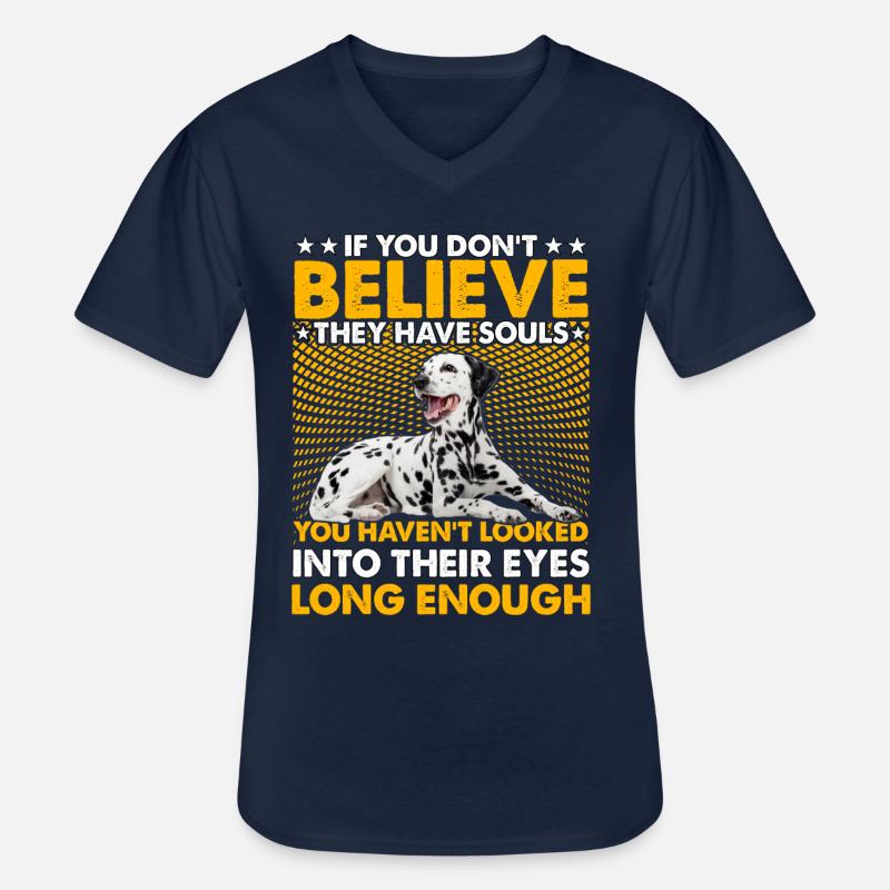 Dalmatiner Lustiger Spruch - Männer-T-Shirt mit V-Ausschnitt - Navy