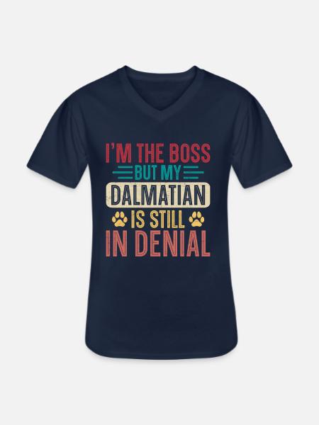 Dalmatiner Lustiger Spruch - Männer-T-Shirt mit V-Ausschnitt - Navy