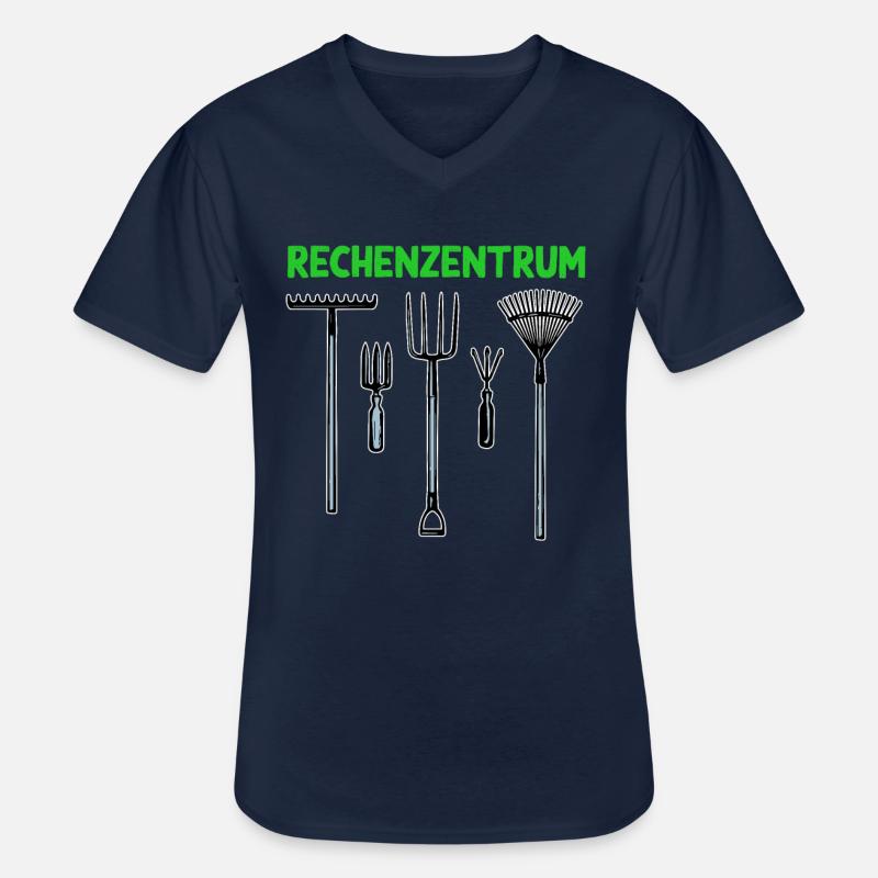 Rechenzentrum - Gärtner - Männer-T-Shirt mit V-Ausschnitt - Navy