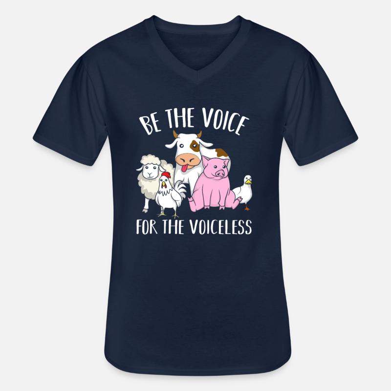 Animal Lover - Männer-T-Shirt mit V-Ausschnitt - Navy