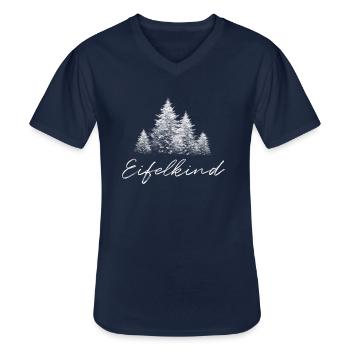 Eifelkind Spruch für Eifelkinder Geschenk Prüm - Männer-T-Shirt mit V-Ausschnitt - Navy - Vorne - AI Model Male 178 dark (178cm)