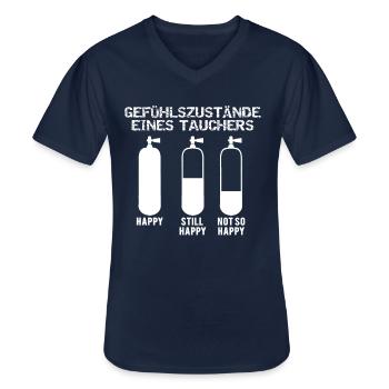 Cooler Taucher Scuba Diver Geschenk Spruch - Männer-T-Shirt mit V-Ausschnitt - Navy - Vorne - AI Model Male 178 dark (178cm)