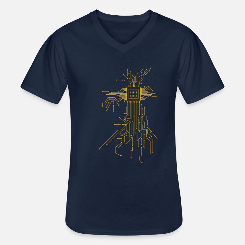 Programmierer & Informatiker Geschenk - Männer-T-Shirt mit V-Ausschnitt - Navy