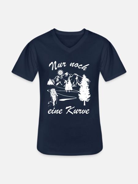 Plus qu’un virage - T-shirt col V Homme - marine