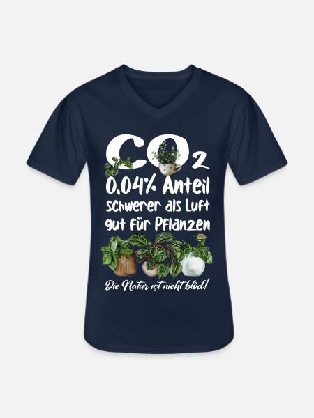CO2 - Männer-T-Shirt mit V-Ausschnitt - Navy