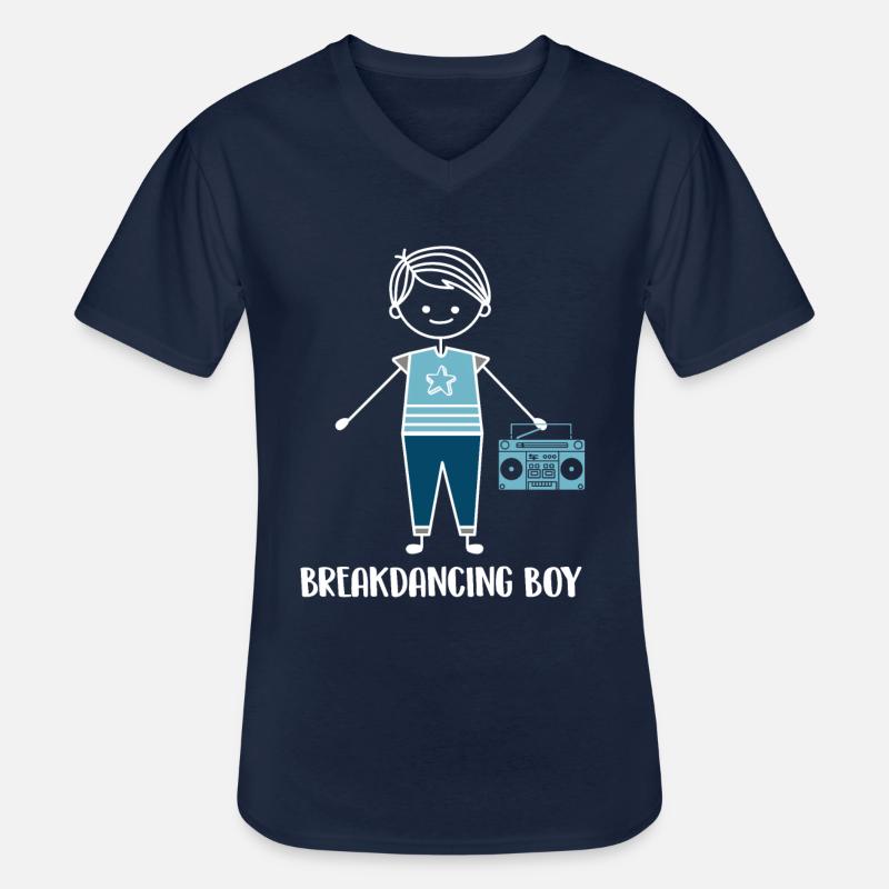Breakdance Breakdancer Breakdancing - Men's V-Neck T-Shirt - navy