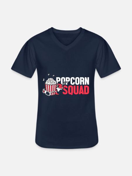 Popcorn - T-shirt col V Homme - marine