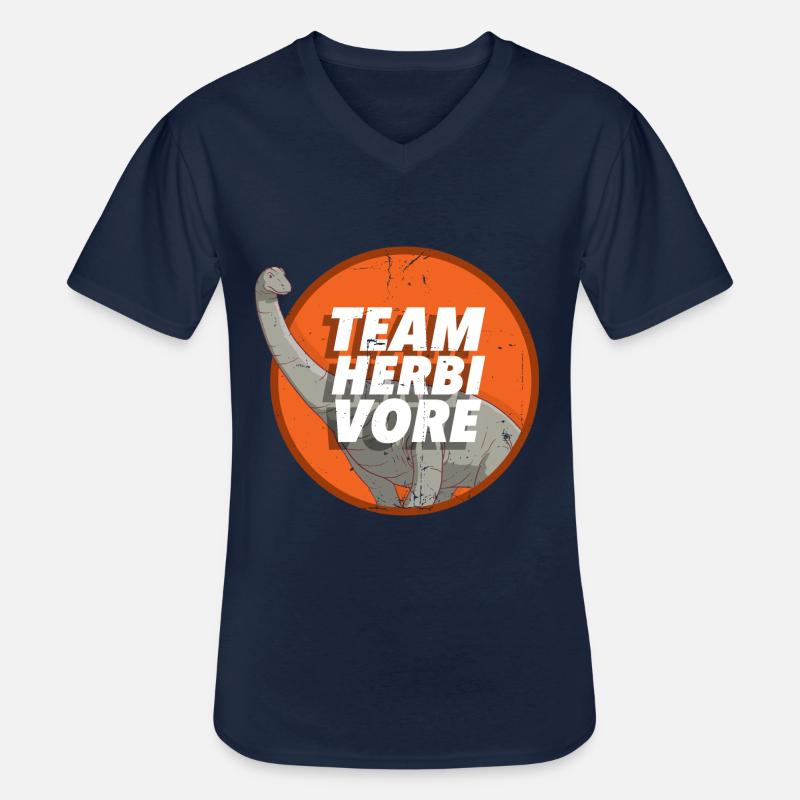 Vegan Veganer - Männer-T-Shirt mit V-Ausschnitt - Navy