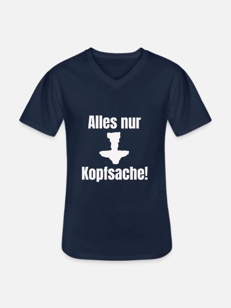 Lustiger Shisha Spruch - Männer-T-Shirt mit V-Ausschnitt - Navy