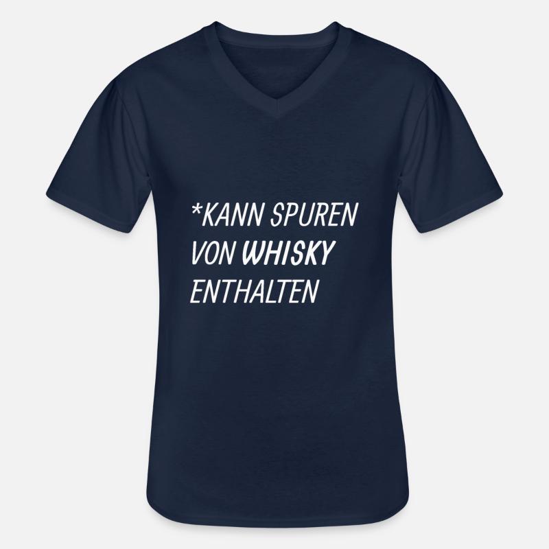 Whisky Spruch - Männer-T-Shirt mit V-Ausschnitt - Navy