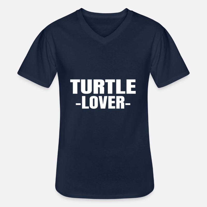 turtles - Männer-T-Shirt mit V-Ausschnitt - Navy