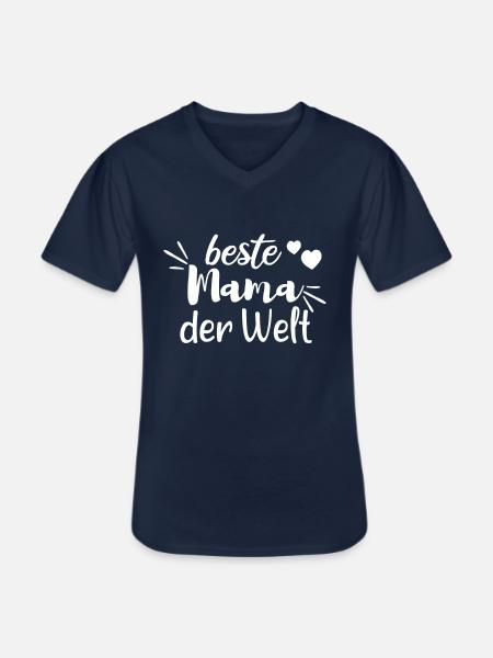 beste Mama - Männer-T-Shirt mit V-Ausschnitt - Navy