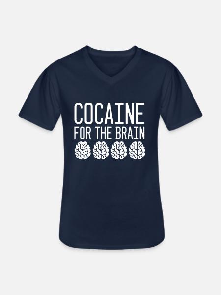 Kokain Cocaine - Men's V-Neck T-Shirt - navy