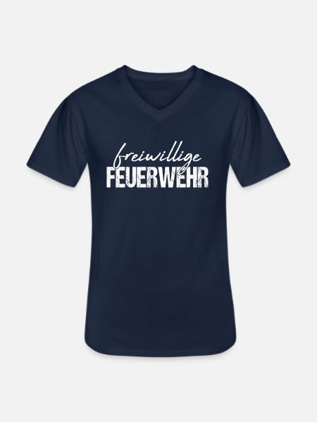 Freiwillige Feuerwehr - Männer-T-Shirt mit V-Ausschnitt - Navy