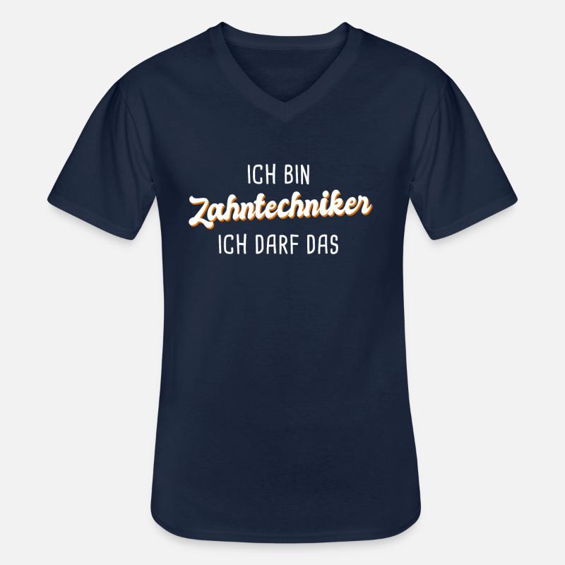 Zahntechniker - Männer-T-Shirt mit V-Ausschnitt - Navy