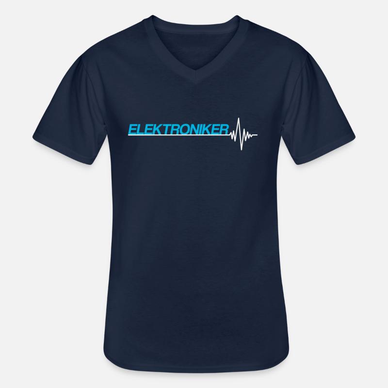 Elektroniker - Männer-T-Shirt mit V-Ausschnitt - Navy