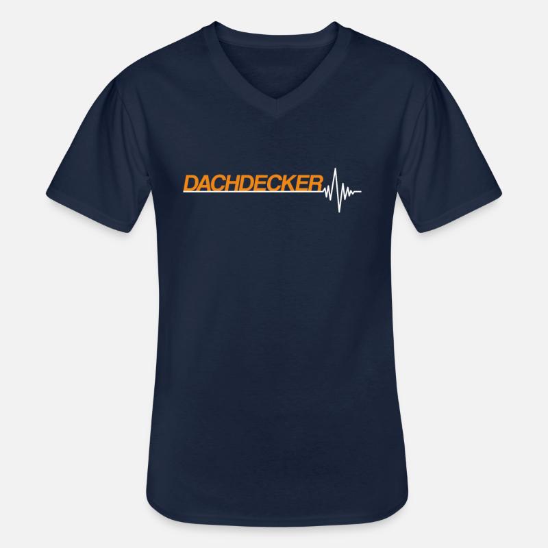 Dachdecker - Männer-T-Shirt mit V-Ausschnitt - Navy