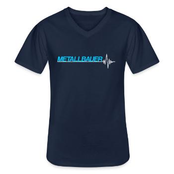 Metallbauer - Männer-T-Shirt mit V-Ausschnitt - Navy - Vorne - AI Model Male 178 dark (178cm)
