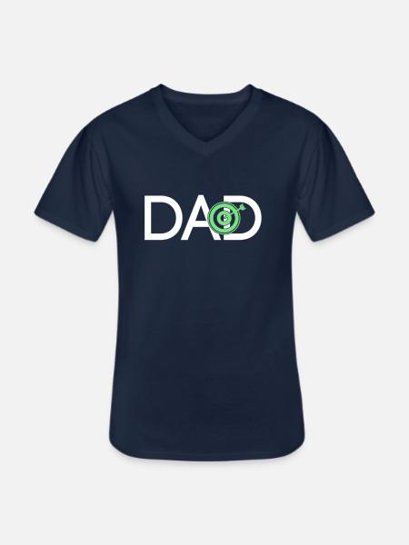 fléchettes papa - T-shirt col V Homme - marine