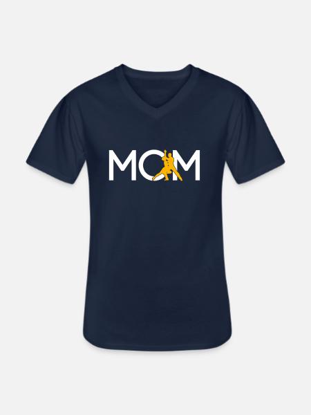 Dancing Mom - Men's V-Neck T-Shirt - navy