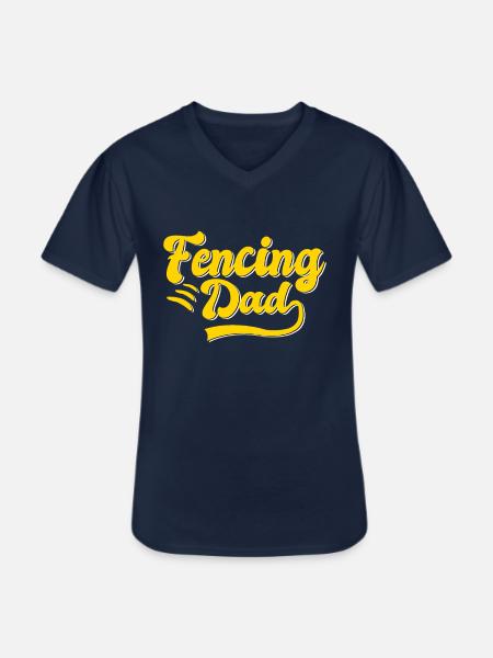 Fechten Papa Geschenk - Männer-T-Shirt mit V-Ausschnitt - Navy