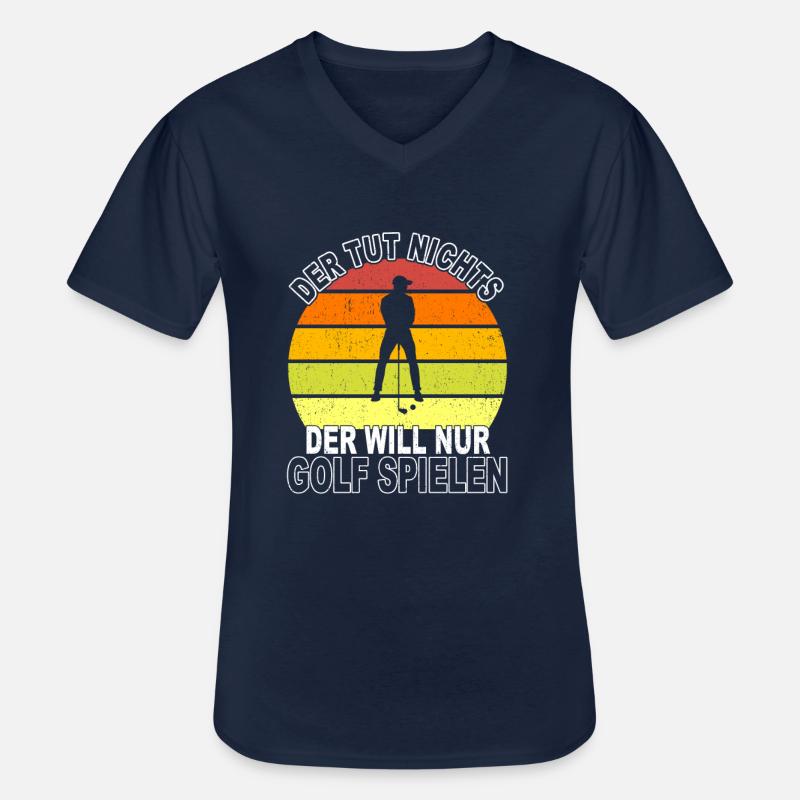 Golf Spruch - Männer-T-Shirt mit V-Ausschnitt - Navy