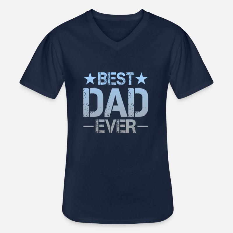 Bester Vater - Männer-T-Shirt mit V-Ausschnitt - Navy