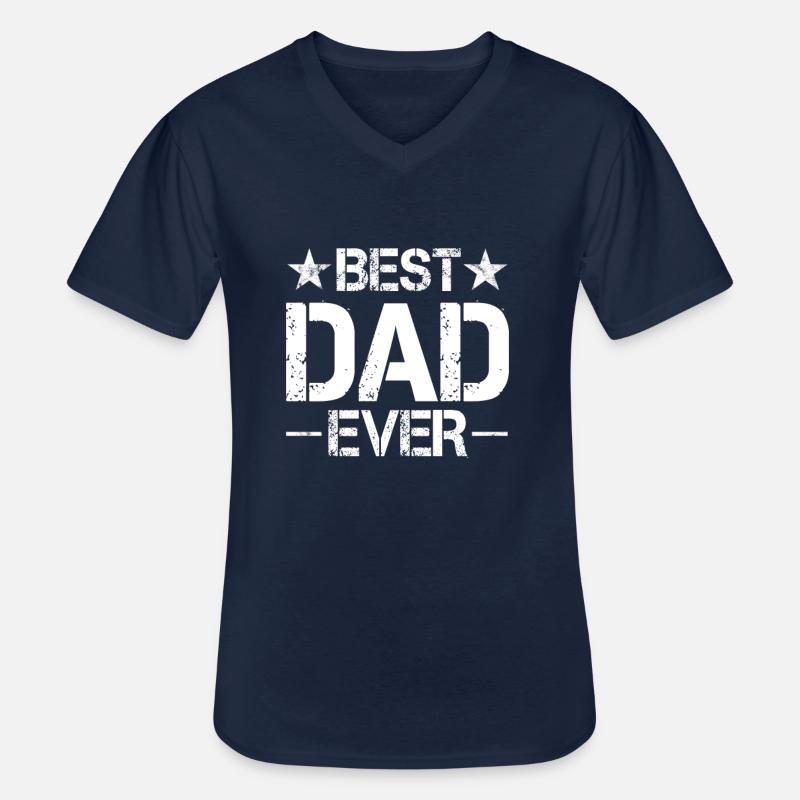 Bester Vater - Männer-T-Shirt mit V-Ausschnitt - Navy
