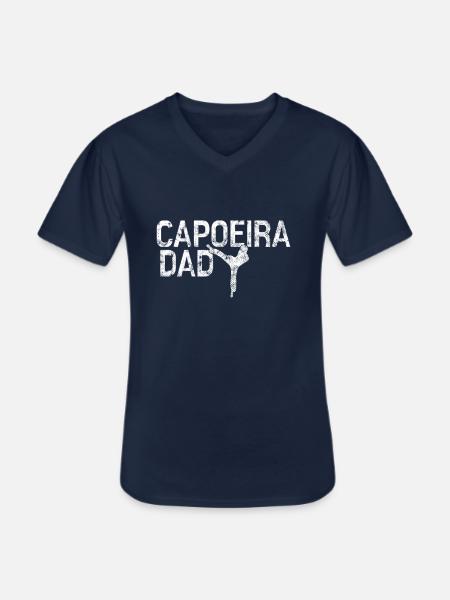 Papa Capoeira - T-shirt col V Homme - marine