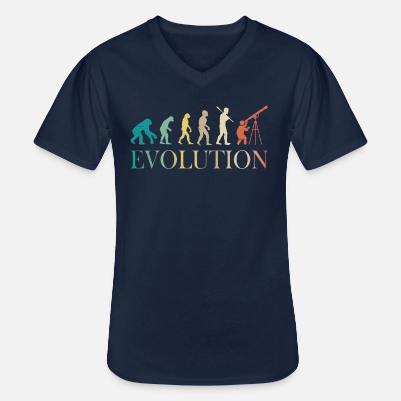 Weltraumsterne Des Evolution-Astronomie-Teleskops - Männer-T-Shirt mit V-Ausschnitt - Navy