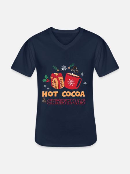 Cadeaux de Noël Noël - T-shirt col V Homme - marine