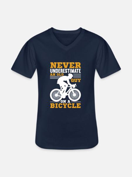 Cyclisme, cyclisme, cyclisme - T-shirt col V Homme - marine