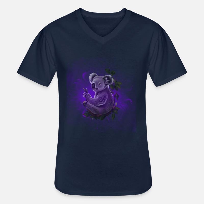 Koala Australien Geschenk - Männer-T-Shirt mit V-Ausschnitt - Navy