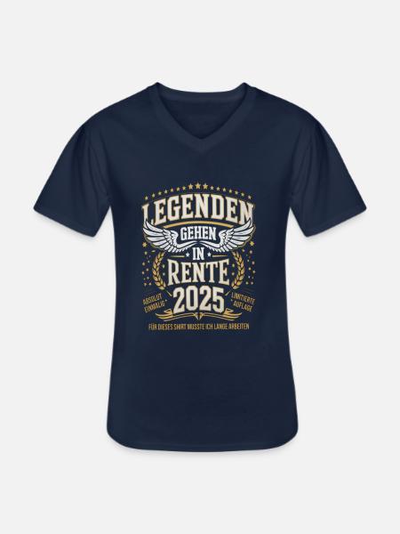 Legends to retire in 2025 - Men's V-Neck T-Shirt - navy