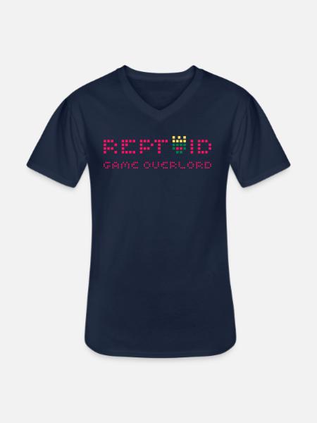 Reptilians Real Game - Men's V-Neck T-Shirt - navy