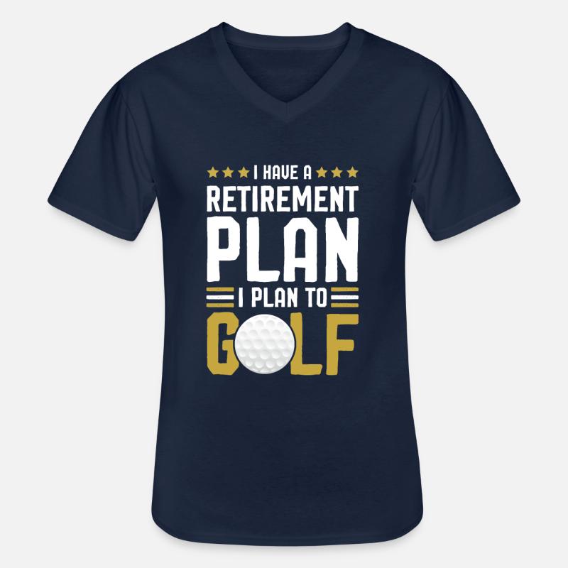 Golf Golfer Spruch - Männer-T-Shirt mit V-Ausschnitt - Navy