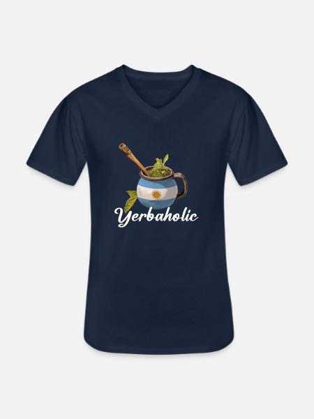 Yerba Mate argentina - Men's V-Neck T-Shirt - navy