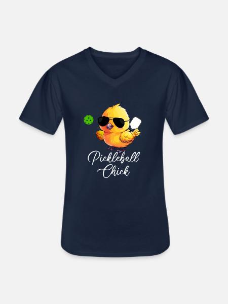 Pickleball Chick, funny pickleball - Men's V-Neck T-Shirt - navy
