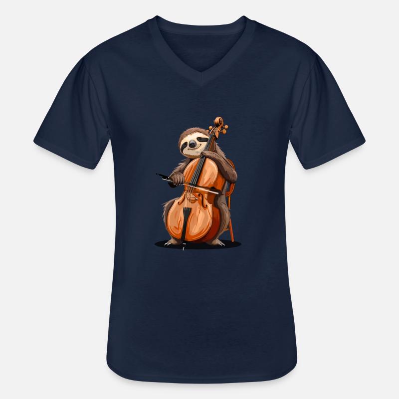 cello just cellin - Männer-T-Shirt mit V-Ausschnitt - Navy