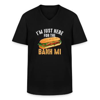 Banh Mi Vietnamese Food - Männer-T-Shirt mit V-Ausschnitt - Schwarz - Vorne - AI Model Male 178 dark (178cm)